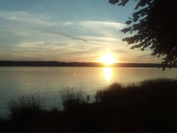 На даче вот такие закаты.